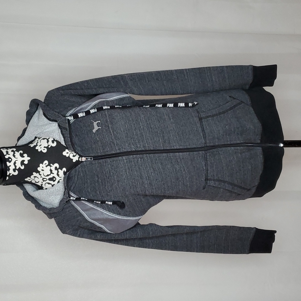 Pink by VS full zip hoodie size Small